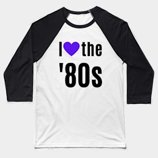 Big Bold 1980s Love Heart Baseball T-Shirt